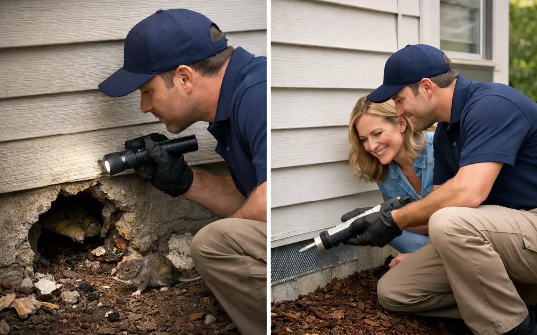 Rodent Exclusion Before and After Results